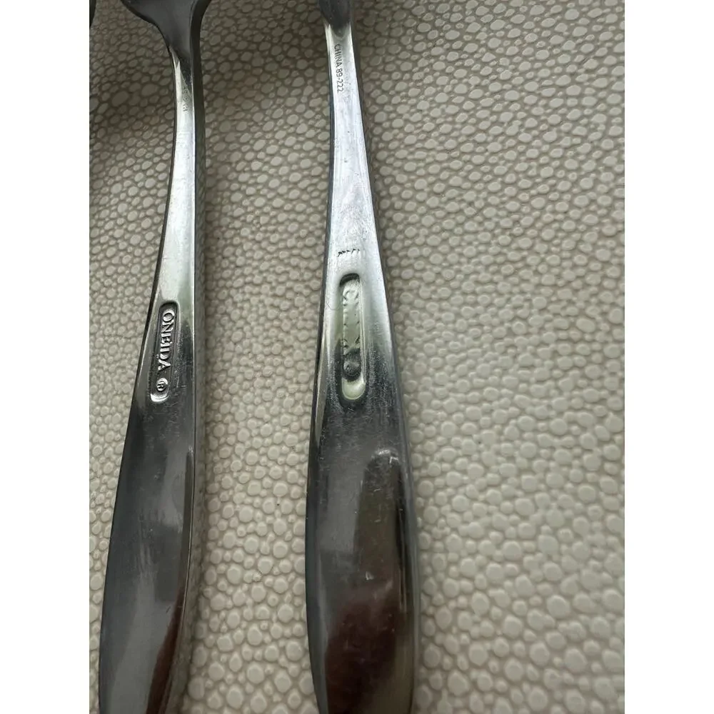 Oneida Glissade Dinner Fork Stainless Set of 3 Forks 7 7/8